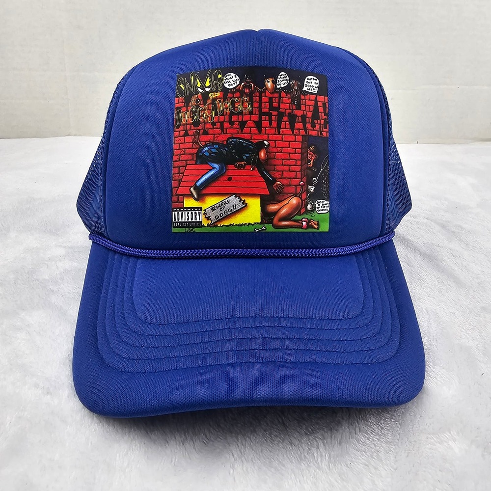 Snoop Dogg Doggystyle Album Cover Royal Blue Mesh Trucker Snapback Hat